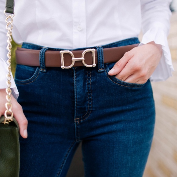 Talbots Reversible Horsebit Belt 